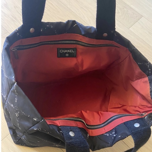 Chanel XL nylon A4 tote bag great everyday bag - Picture 5 of 16
